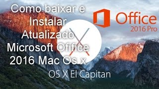 does office for mac 2016 work with el capitan